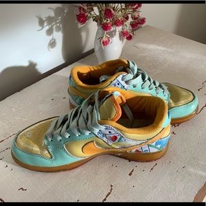 Nike Dunk Low celery|papaya|mint “Serena Williams” womens 6.5